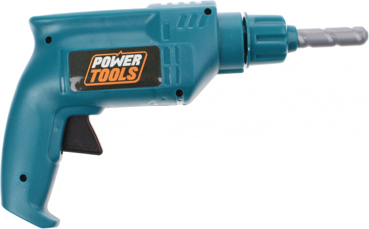 Toi-toys Boormachine Power Tools 3-delig 24 Cm Blauw