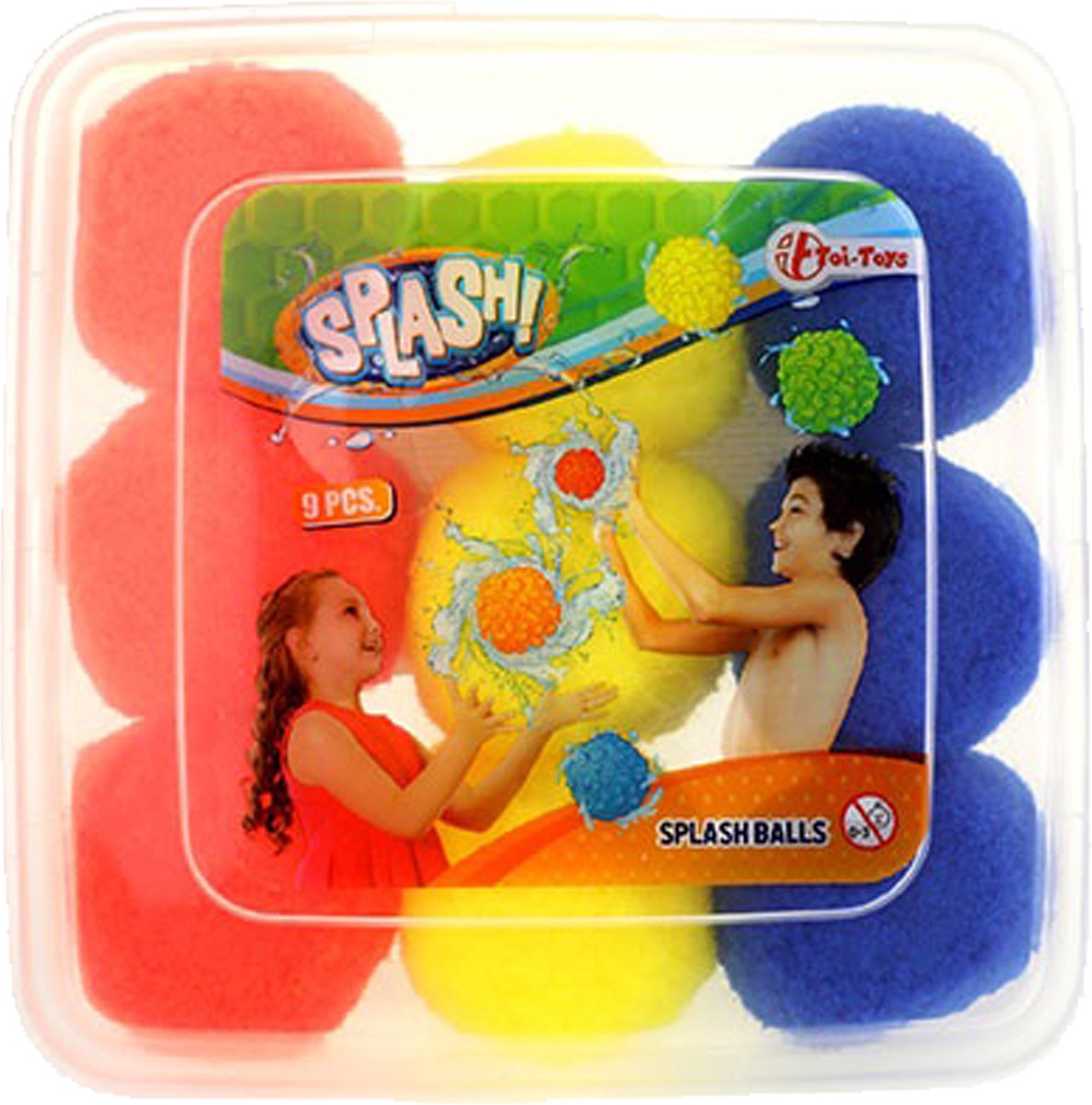 Waterspeelgoed splash ballen - 9 stuks - herbruikbare waterballonen - zomer speelgoed