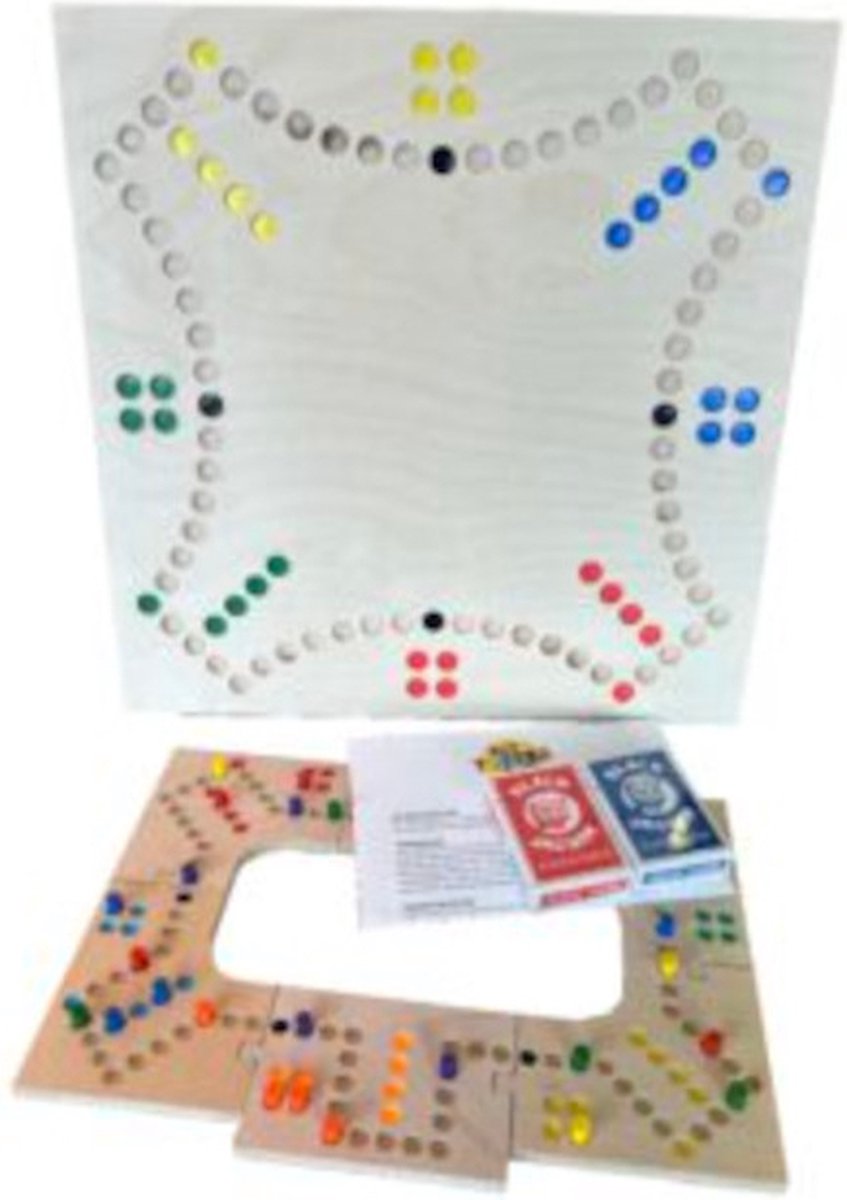 Tokkenspel Puzzel - Mini Tokkenbord voor 4-6 personen - Inclusief Tokkentas