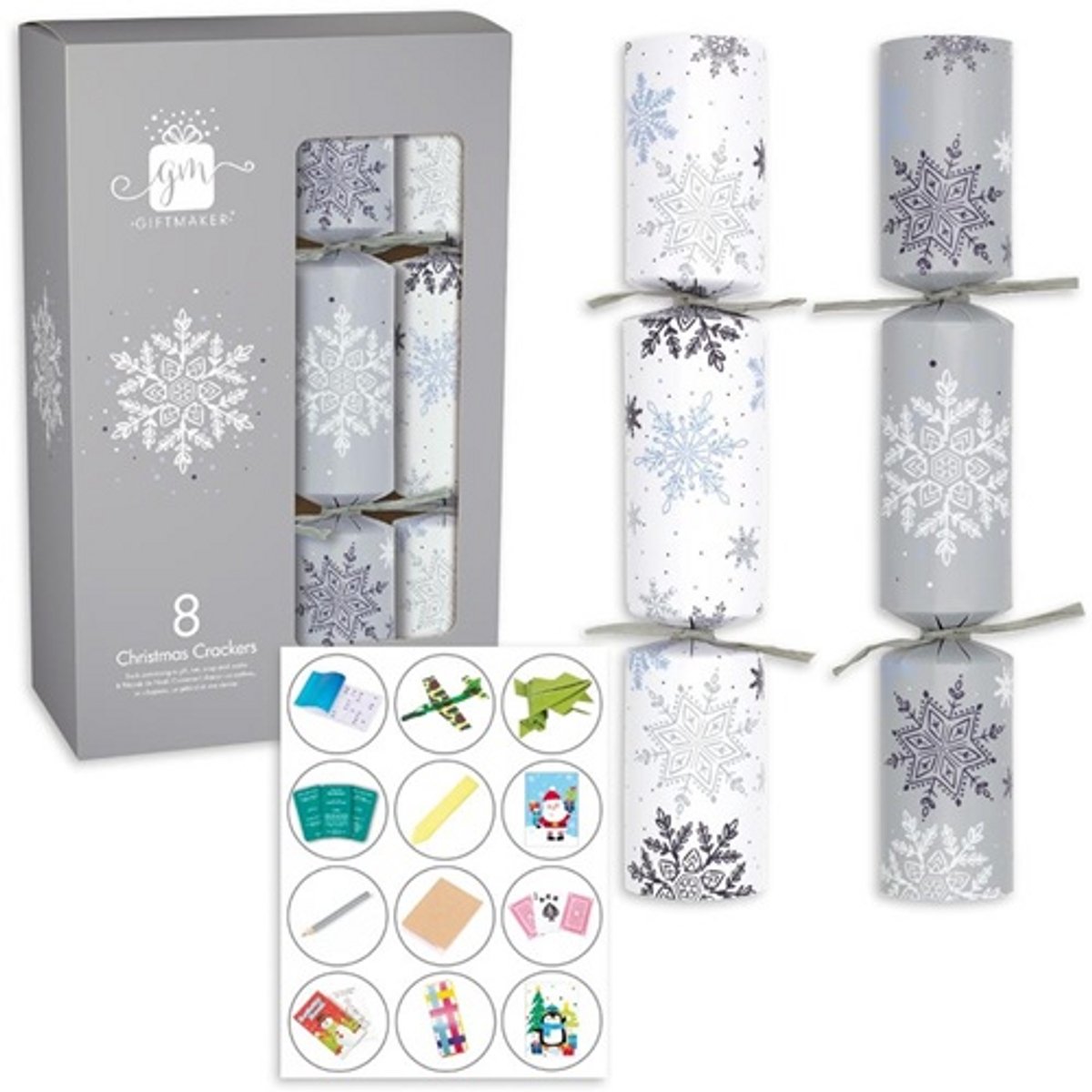 Tom Smith Christmas cracker Silver-white 8st