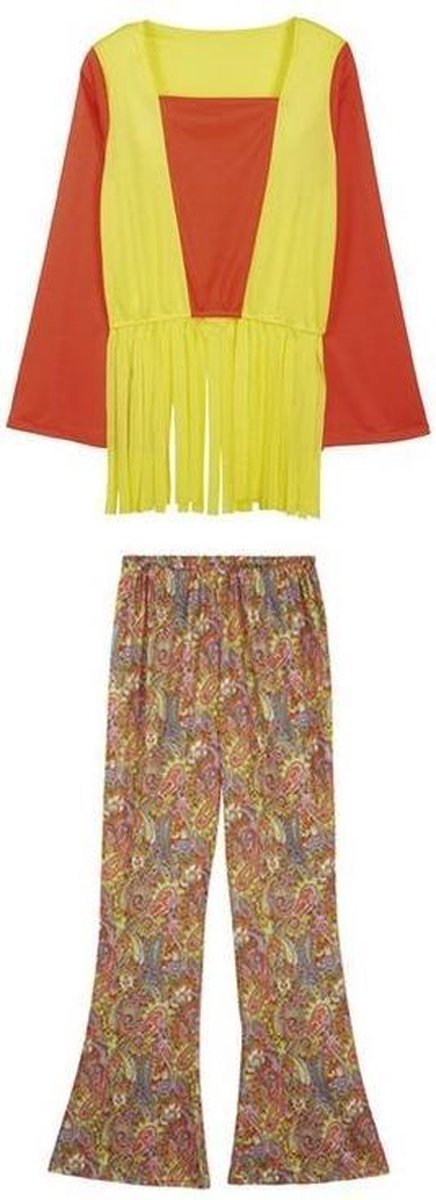 Tom Kostuum Hippie Dames Multicolor Maat S