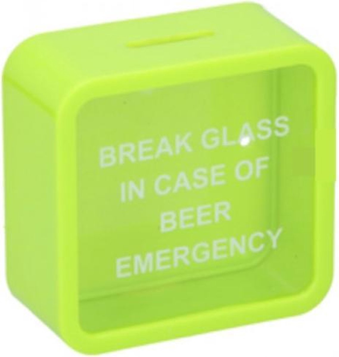 Tom Spaarpot Emergency 11 X 10,5 Cm Groen