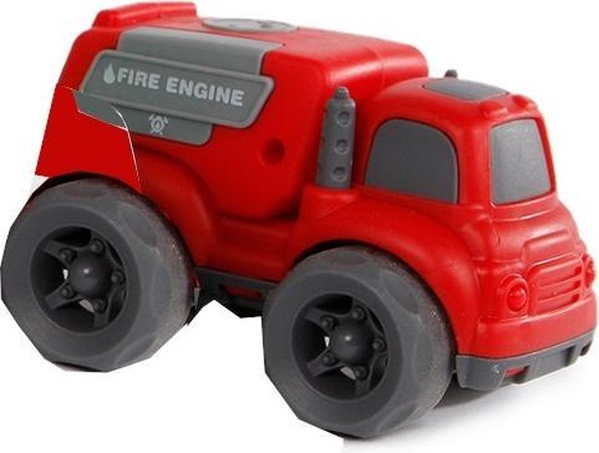 mini brandweerauto rood 10,5 cm