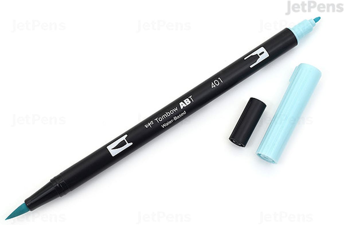 Tombow ABT dual brush pen Aqua ABT-401