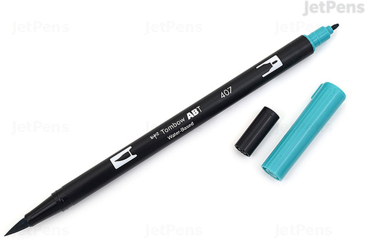 Tombow ABT dual brush pen Tiki Teal ABT-407