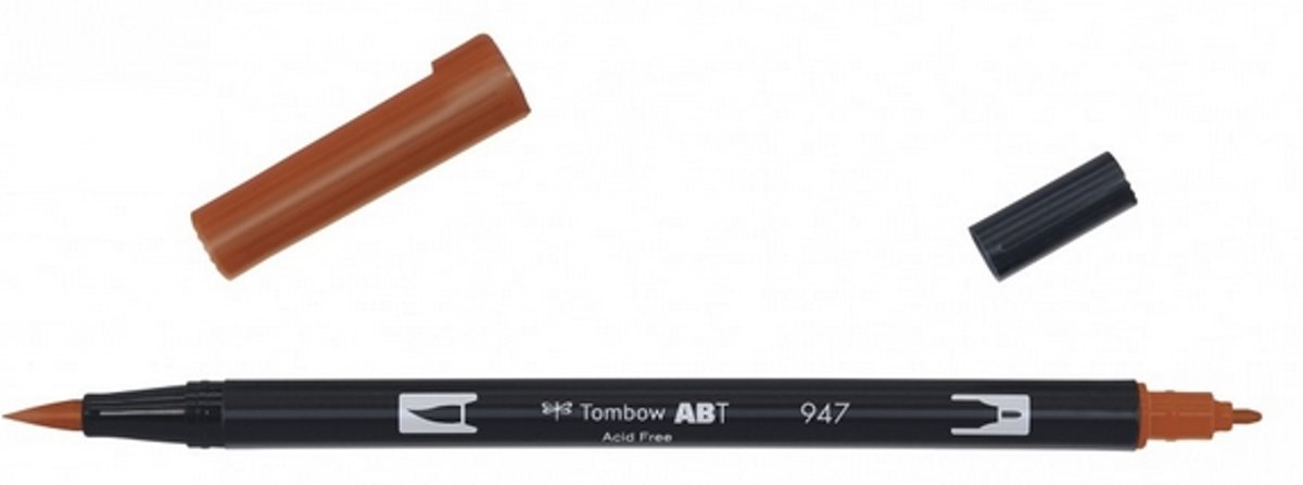   ABT dual brush pen burnt sienna ABT-947