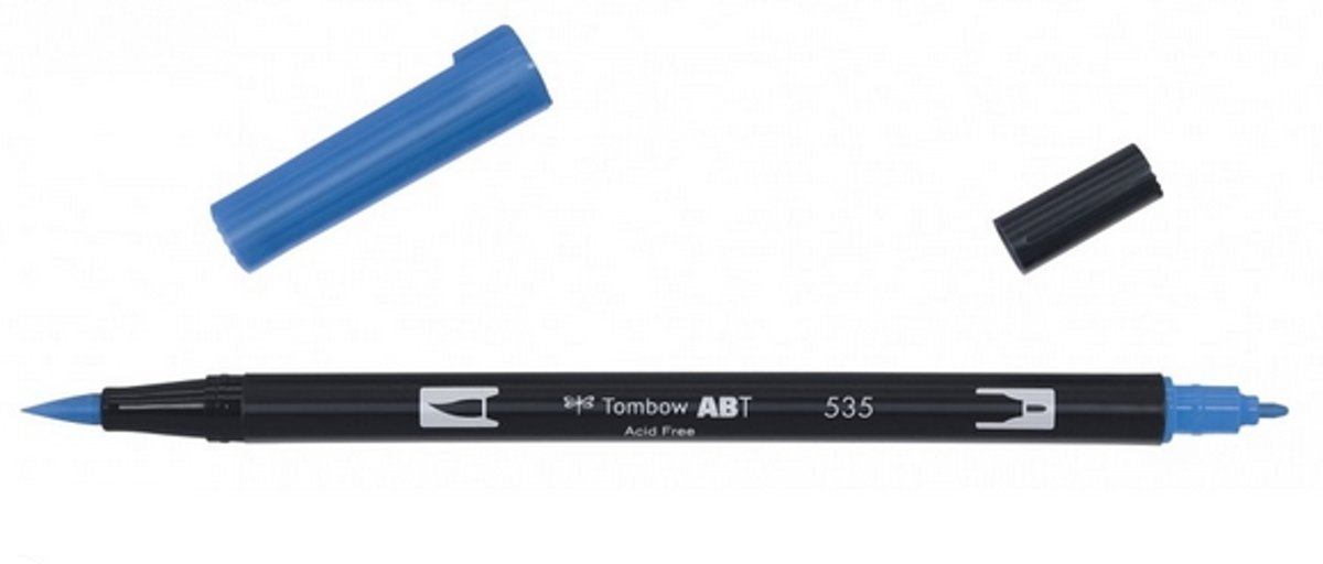   ABT dual brush pen cobalt blue ABT-535