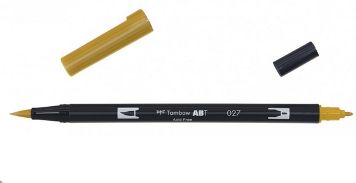   ABT dual brush pen dark ochre ABT-027