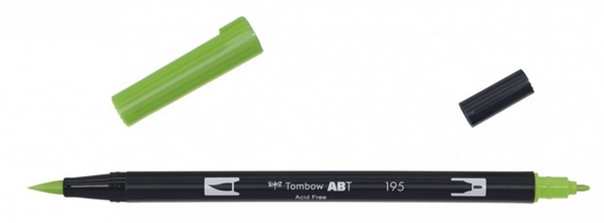   ABT dual brush pen light green ABT-195