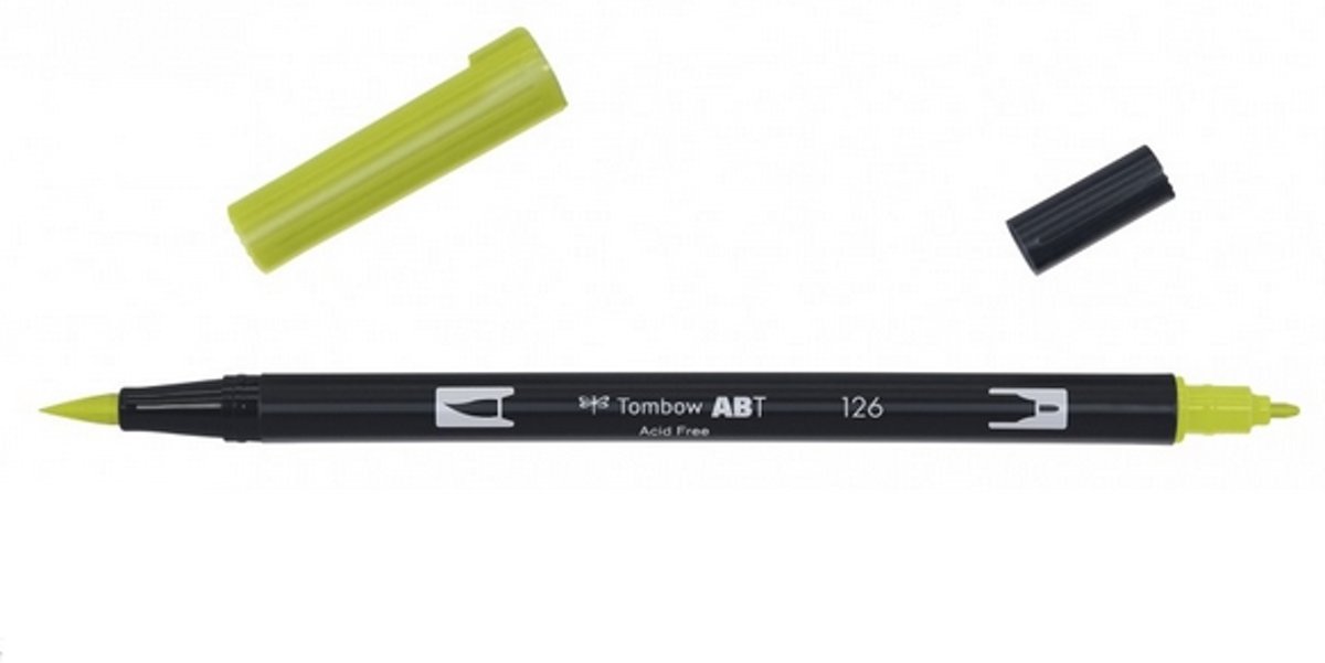   ABT dual brush pen light olive ABT-126