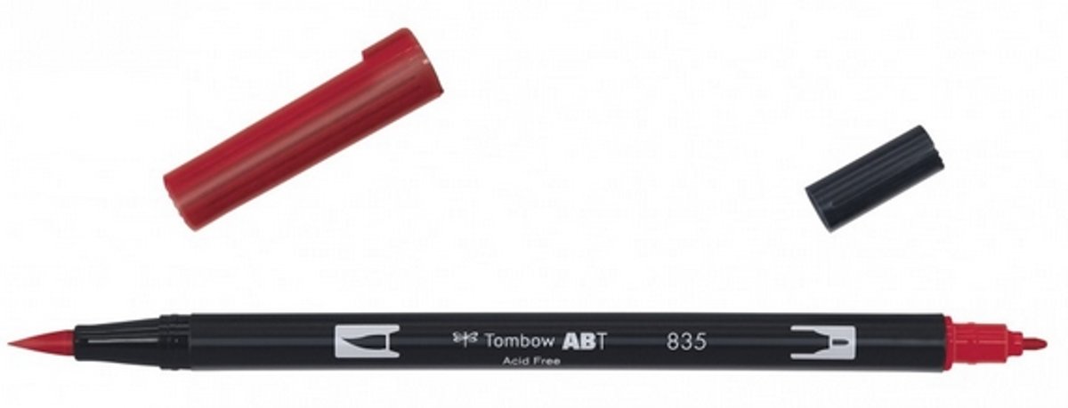   ABT dual brush pen persimmon ABT-835