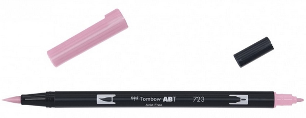   ABT dual brush pen pink ABT-723