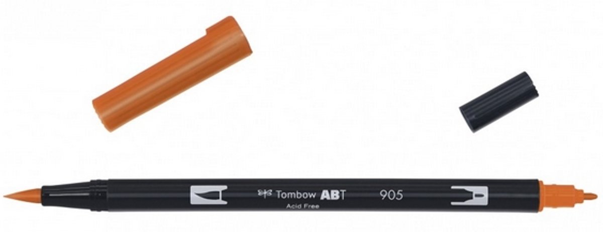   ABT dual brush pen red ABT-905, brushmarker