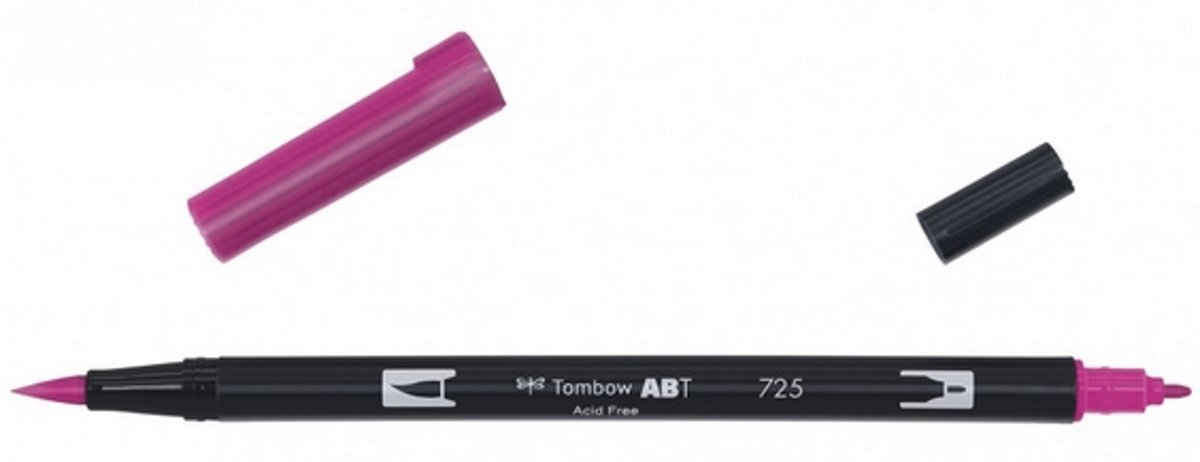   ABT dual brush pen rhodamine red ABT-725