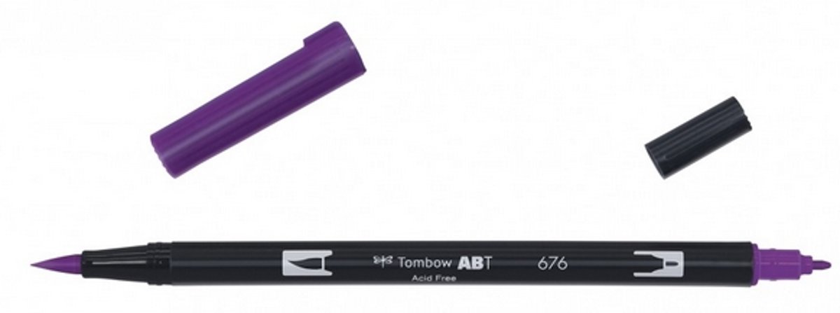   ABT dual brush pen royal purple ABT-676