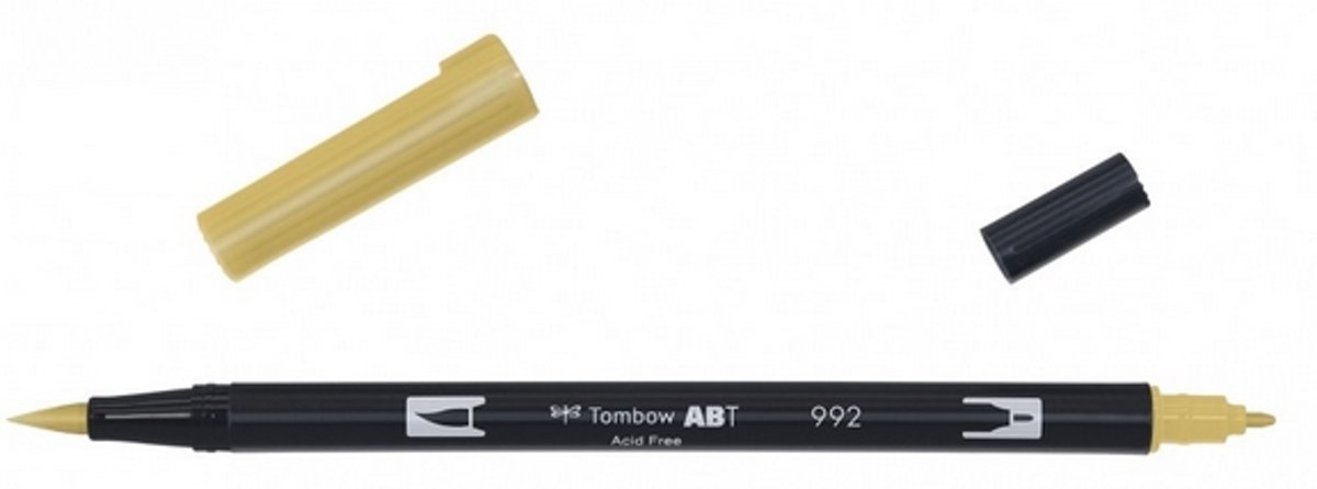Tombow ABT dual brush pen sand ABT-992