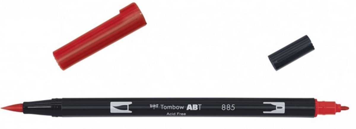   ABT dual brush pen warm red ABT-885