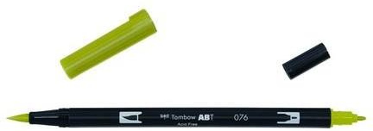Tombow ABT dubbele brushpen green ochre ABT-076