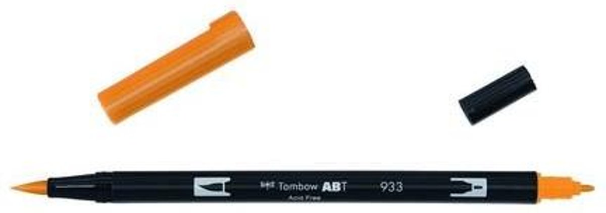 Tombow ABT dubbele brushpen orange ABT-933