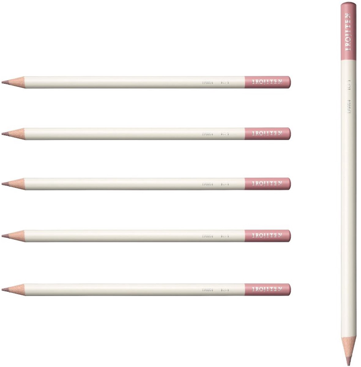 Tombow Irojiten - Kleurpotloden - LG1 - Fawn - Roze - 6 Stuks
