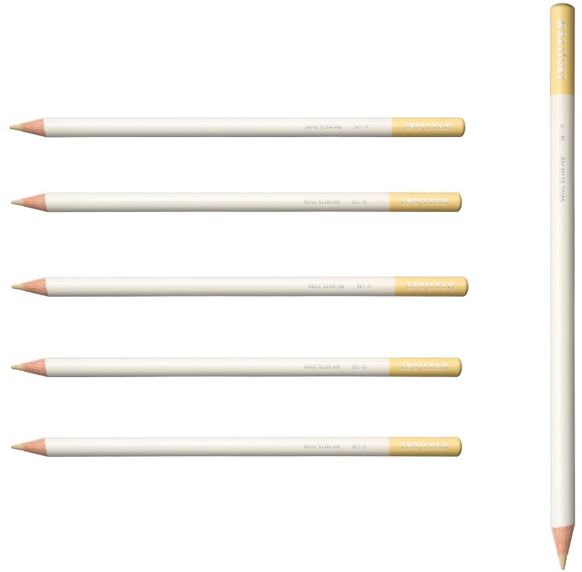 Tombow Irojiten - Kleurpotloden - LG4 - Wax Yellow - Geel - 6 Stuks