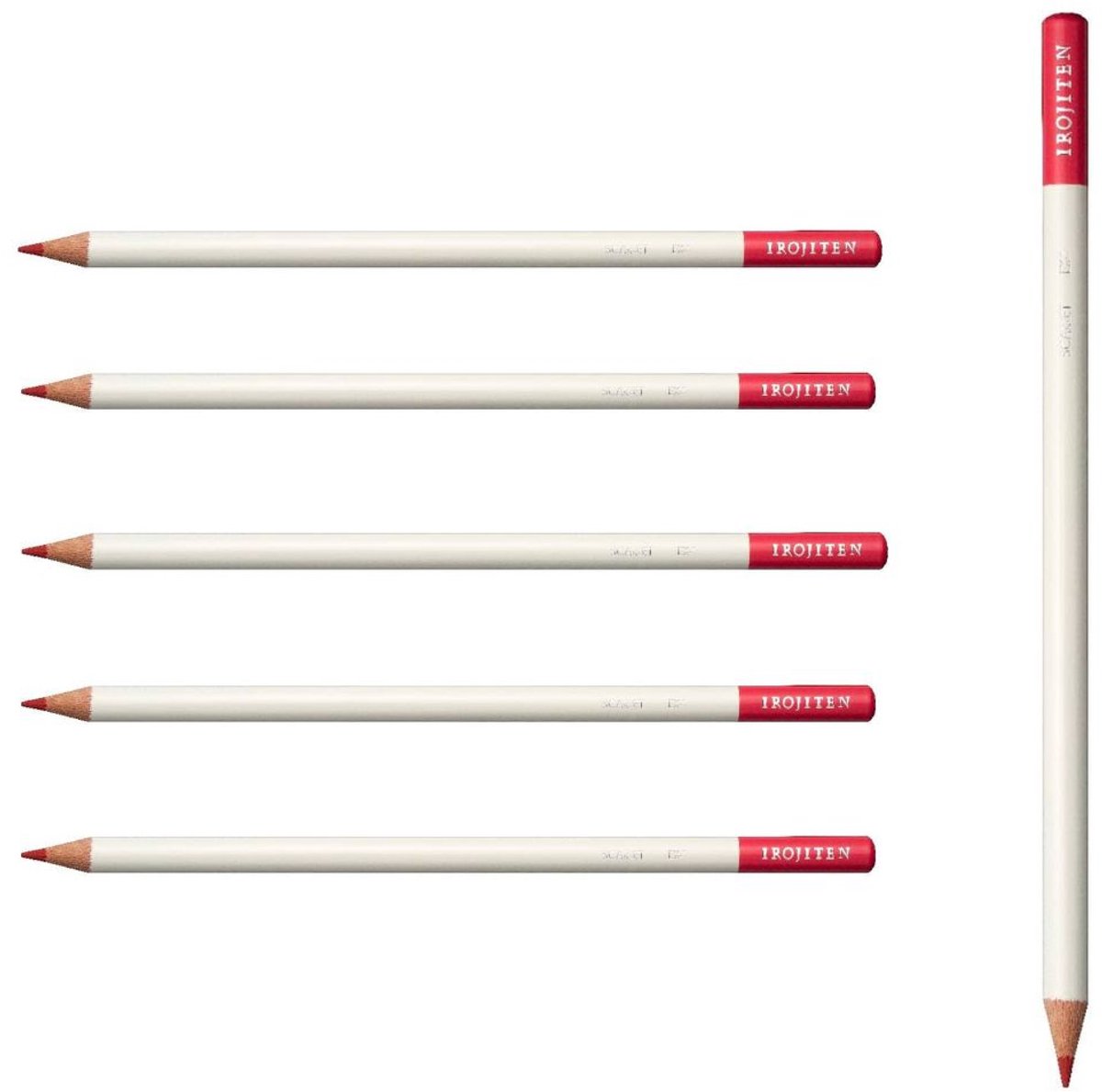 Tombow Irojiten - Kleurpotlood - EX1 - Scarlet - Rood - 6 Stuks