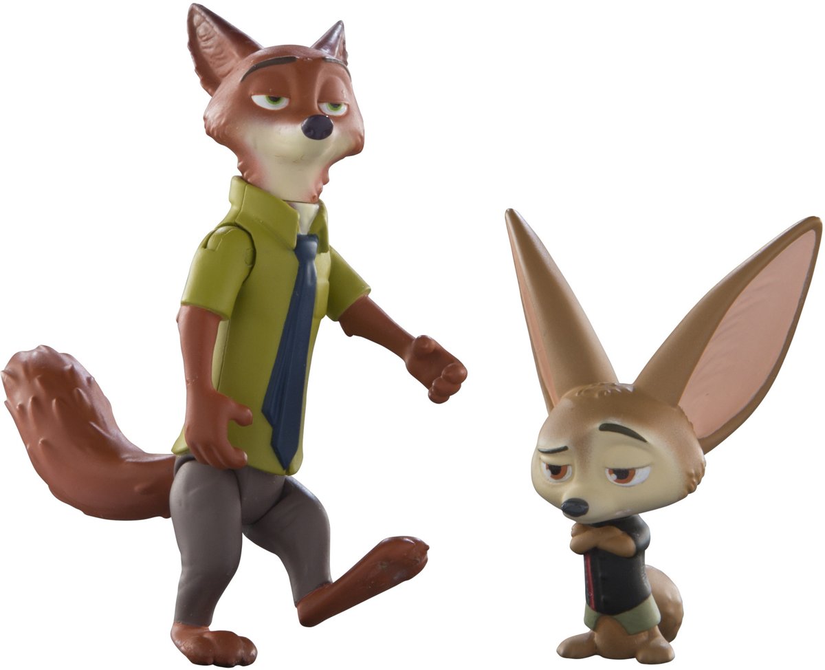 TOMY Zootropolis Basis Figuur Nick & Finnick