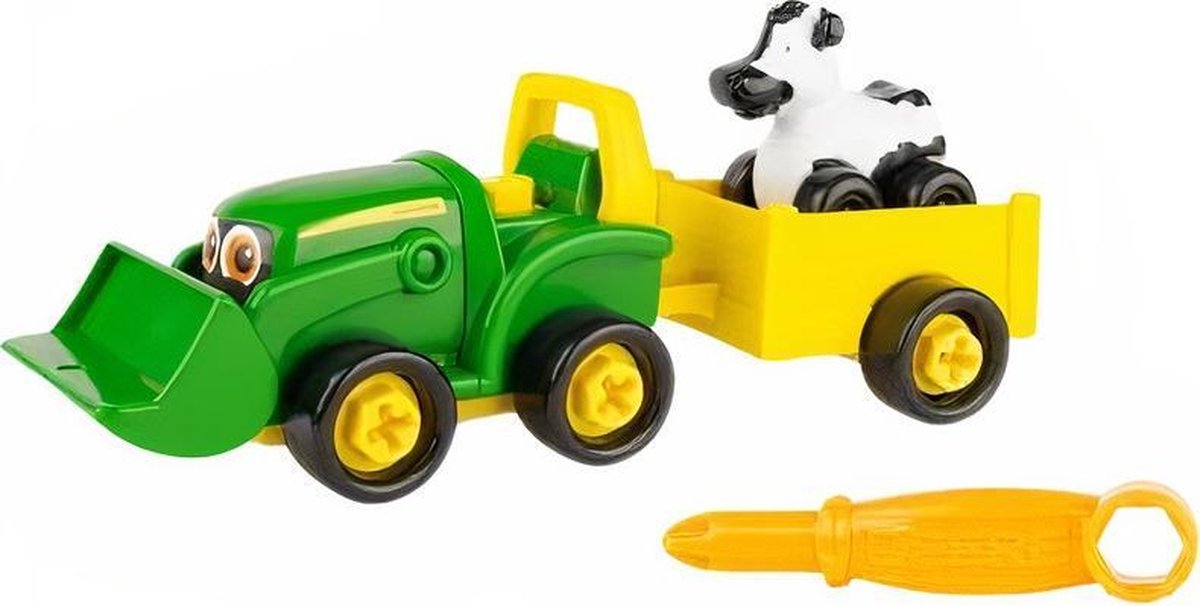Tomy Tractor Bouw Een Buddy Bonnie Junior 15 Cm Groen/geel