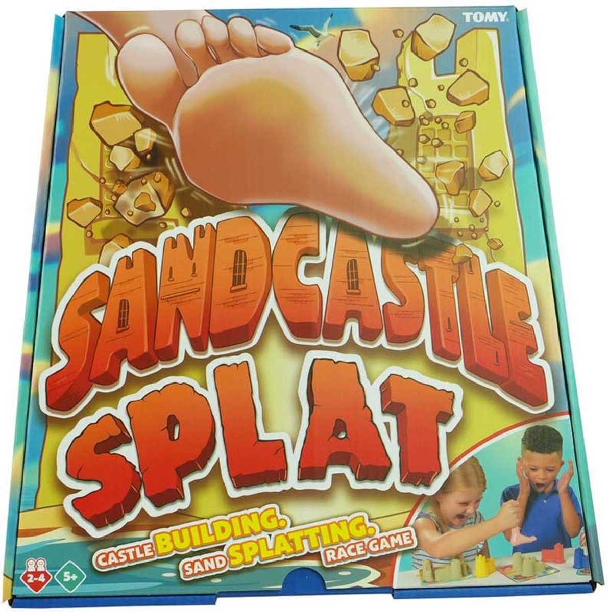 Tomy zandkasteel spel Sandcastle Splat - familiespel voor kinderen.