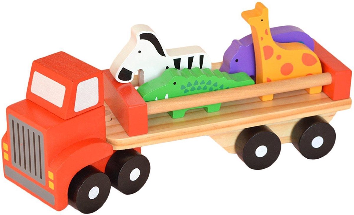 dieren vrachtwagen van het merk tooky toy TKB380