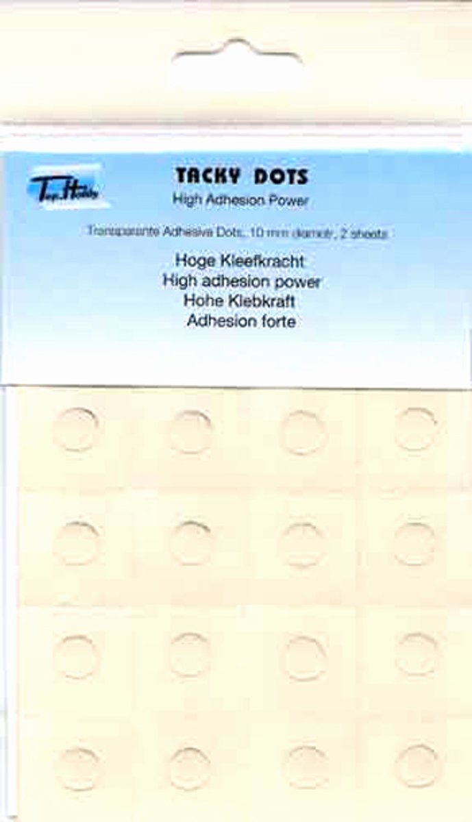 20 Vellen Tacky Dots - Hoge Kleefkracht - 10mm dots - Totaal 480 Dots