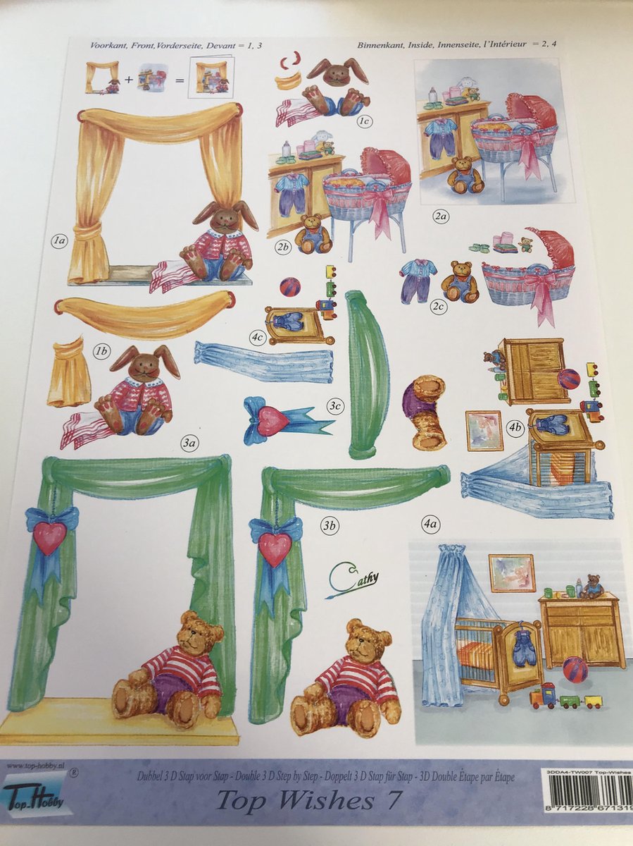 Top Hobby 3D knipvel Top Wishes 7 Babykamer
