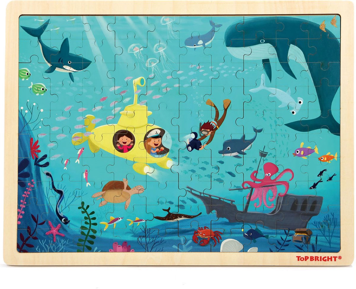 Houten Legpuzzel - Onderwaterwereld, 100st.