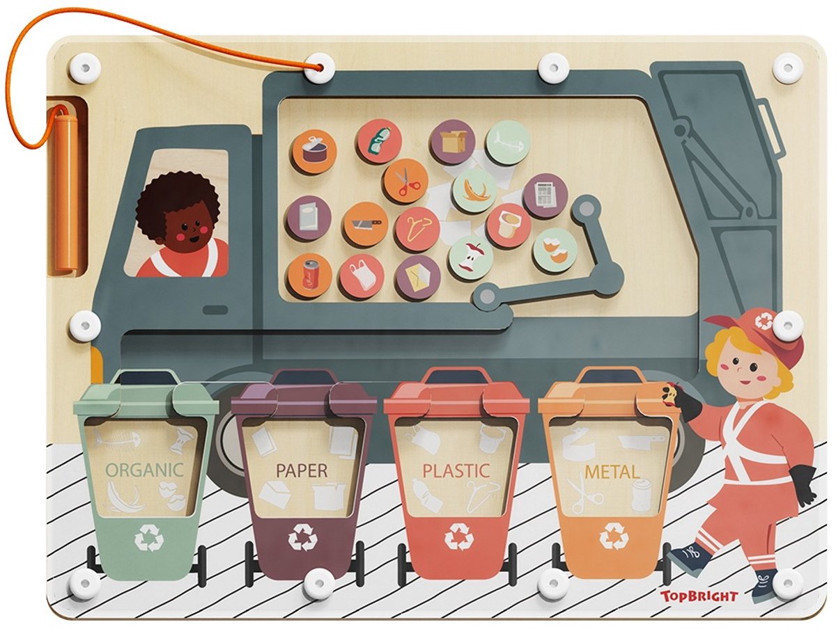 Topbright Waste Sorter Houten Activiteitenbord TB-121118