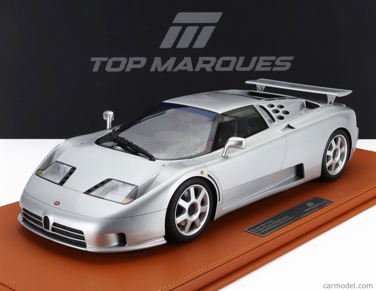 Bugatti EB 110 SS zilver, TopMarques TM12-42B limited 250 pcs