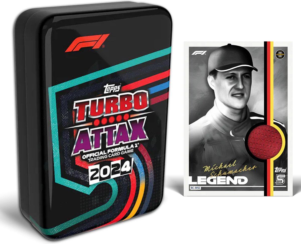Exclusieve Black Tin - Topps Formula 1 Turbo Attax 2024 Trading Cards