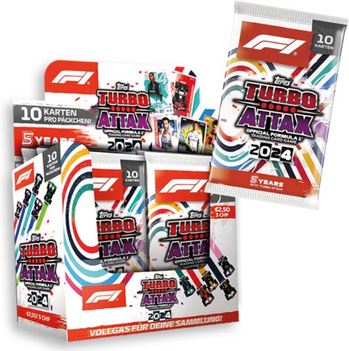 Formule 1 Topps Turbo Attax Collectie 2024 - Display Box (24 Packs)