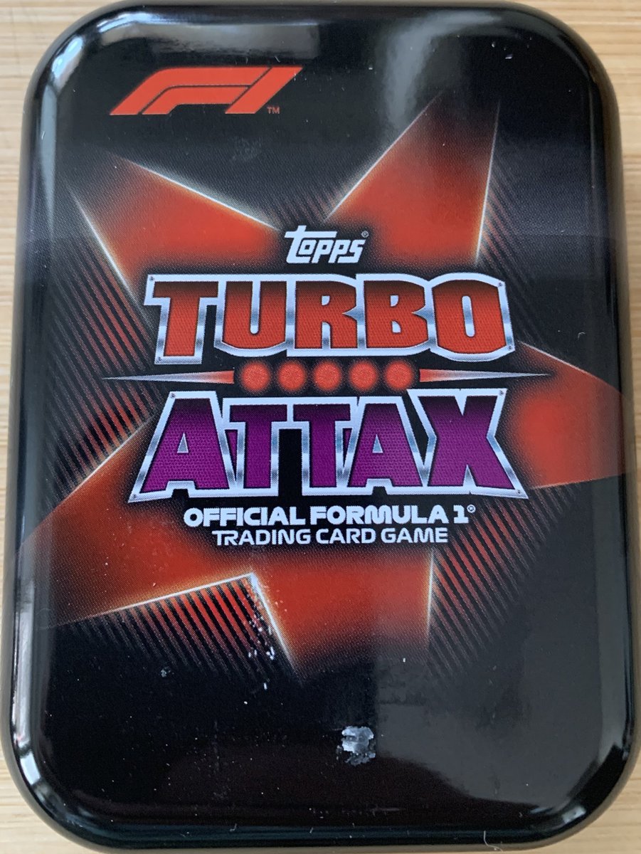 Topps Formule 1 Mini Tin - Turbo Attax - Limited Edition Combideal incl. 2 pakjes F1 kaartjes