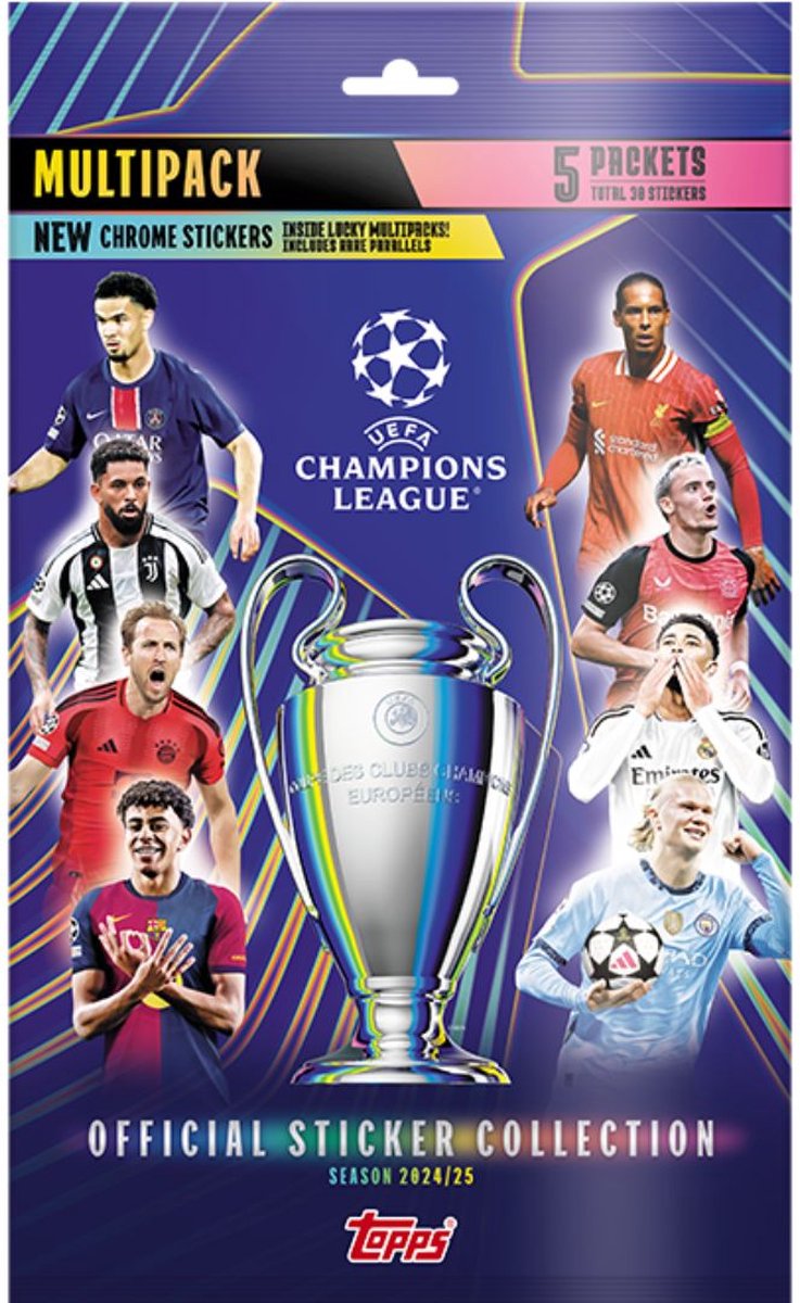 Topps Uefa Champions League 2024/2025 Multipack Stickers