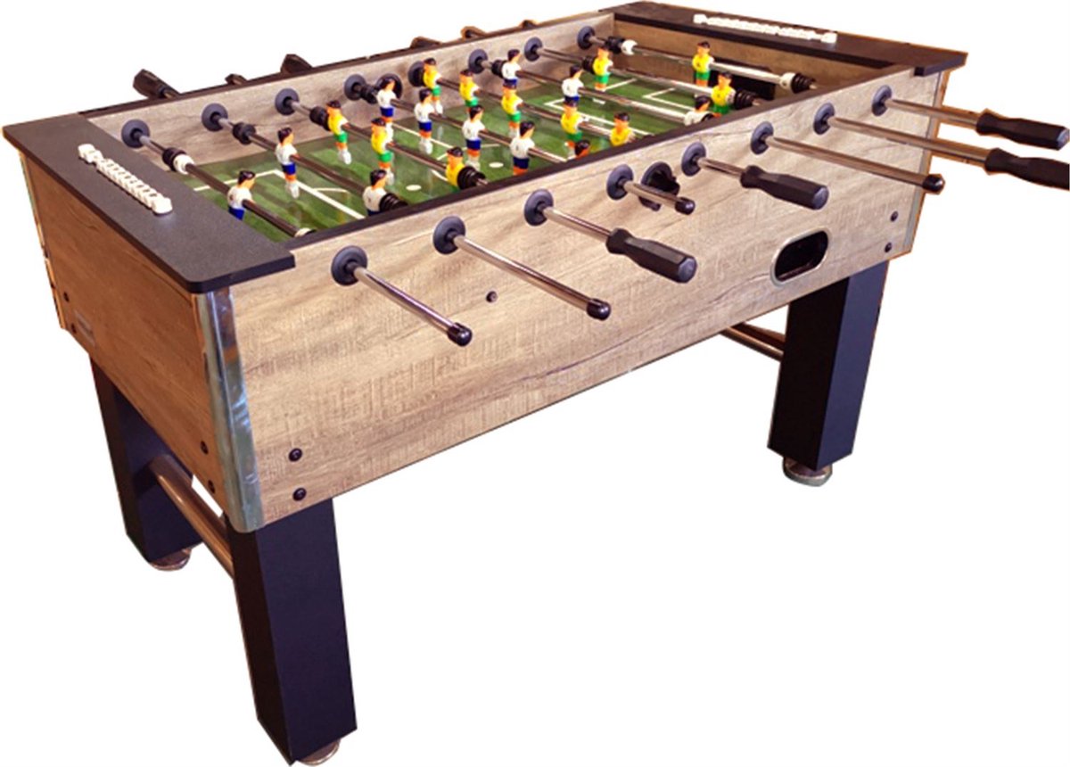 TopTable Competition Wood - Voetbaltafel met 16mm Stangen