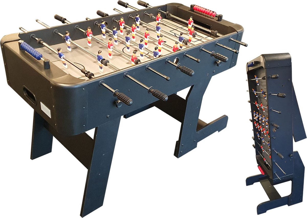 TopTable Score Fold-Up Black - Opklapbare Voetbaltafel met 13mm Stangen