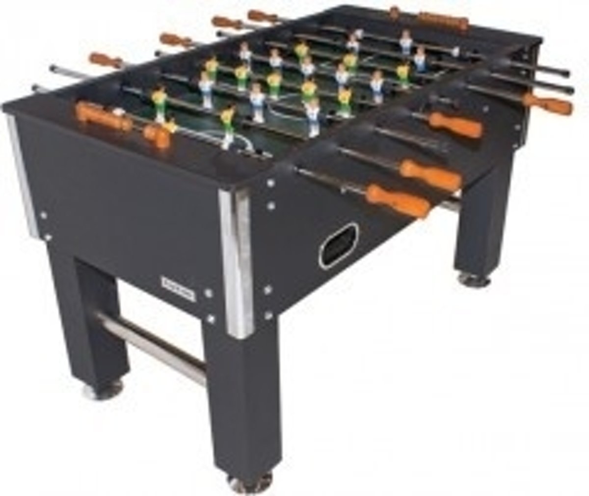 Voetbaltafel Toptable Big Black Carbon met 5 kurken bal extra