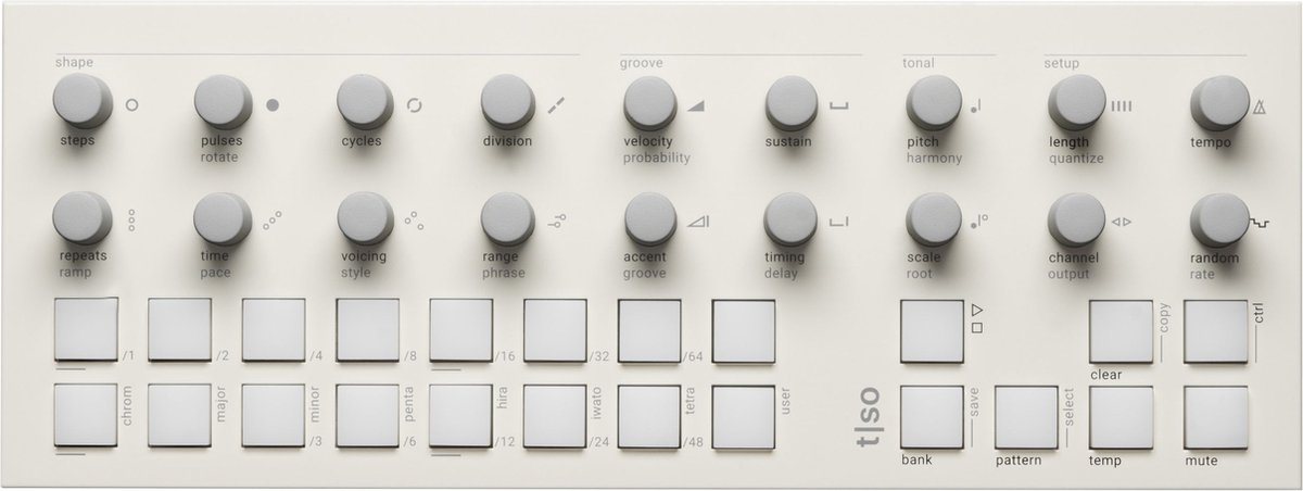 Torso Electronics T-1 Algorithmic Sequencer White - sequencer