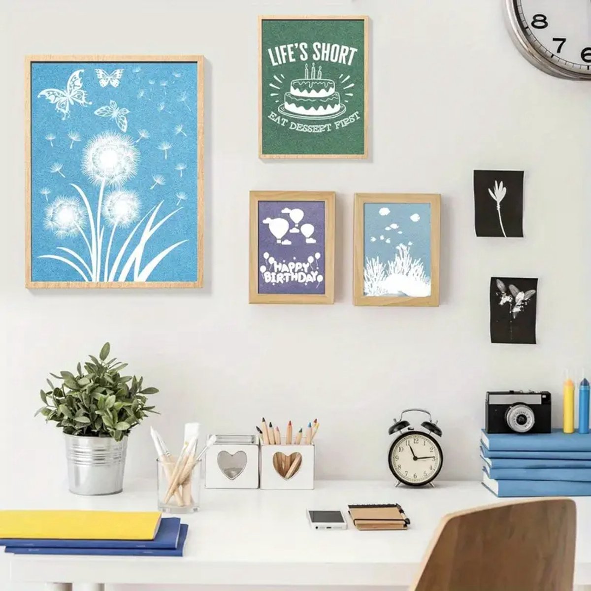 Cyanotype Fotopapier - 10 vellen A5 formaat Cyanotype Papier - Sun Print Art Kit - Lichtsensitief Fotopapier - Kunst met zonlicht maken - Creatief Cadeau