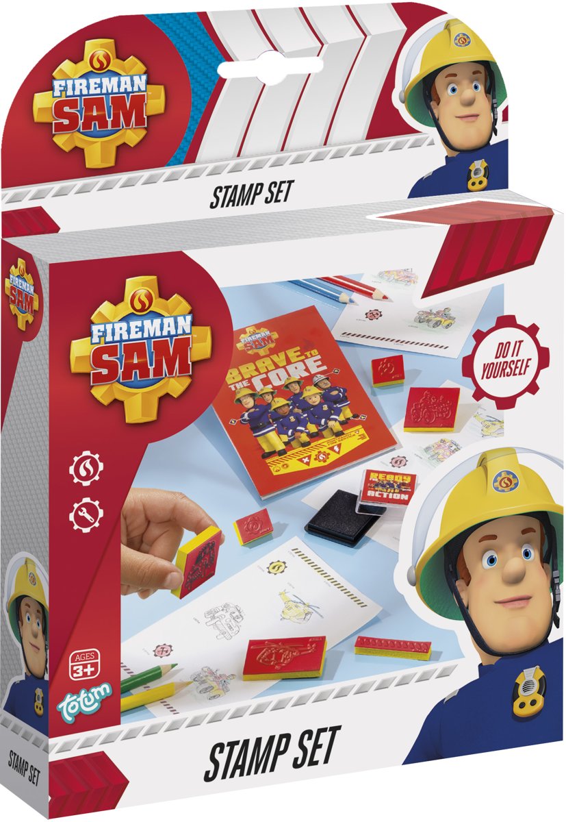 Brandweerman Sam Stempel- en kleurset - Totum knutselset