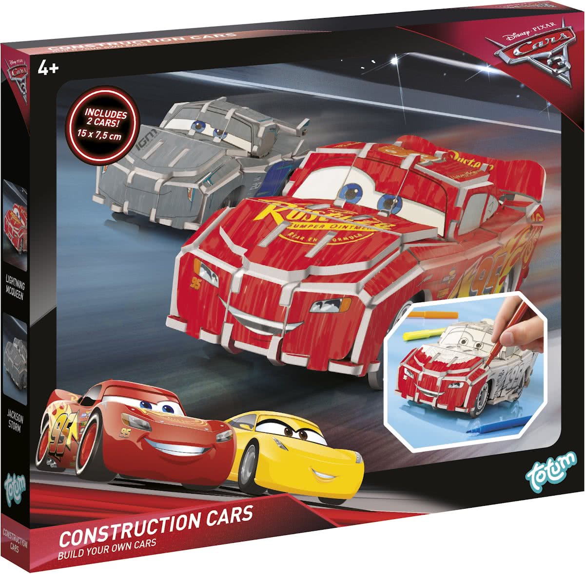 Disney Cars 3 Construction cars McQueen en Storm