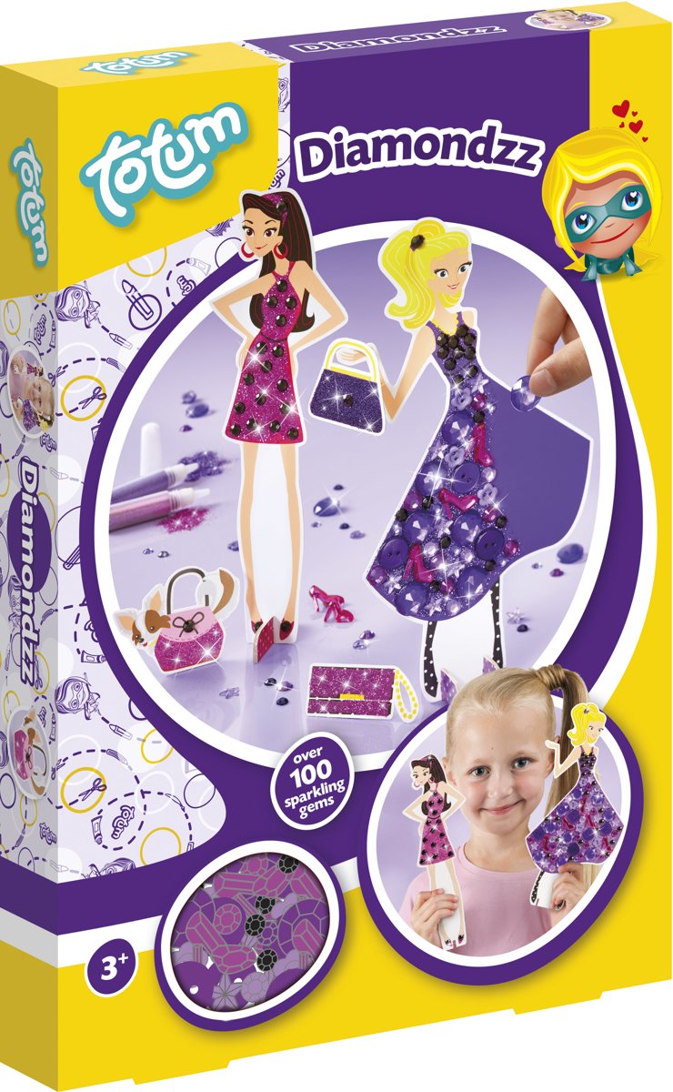Totum Diamondz - schitterende modepopjes maken - knutselset