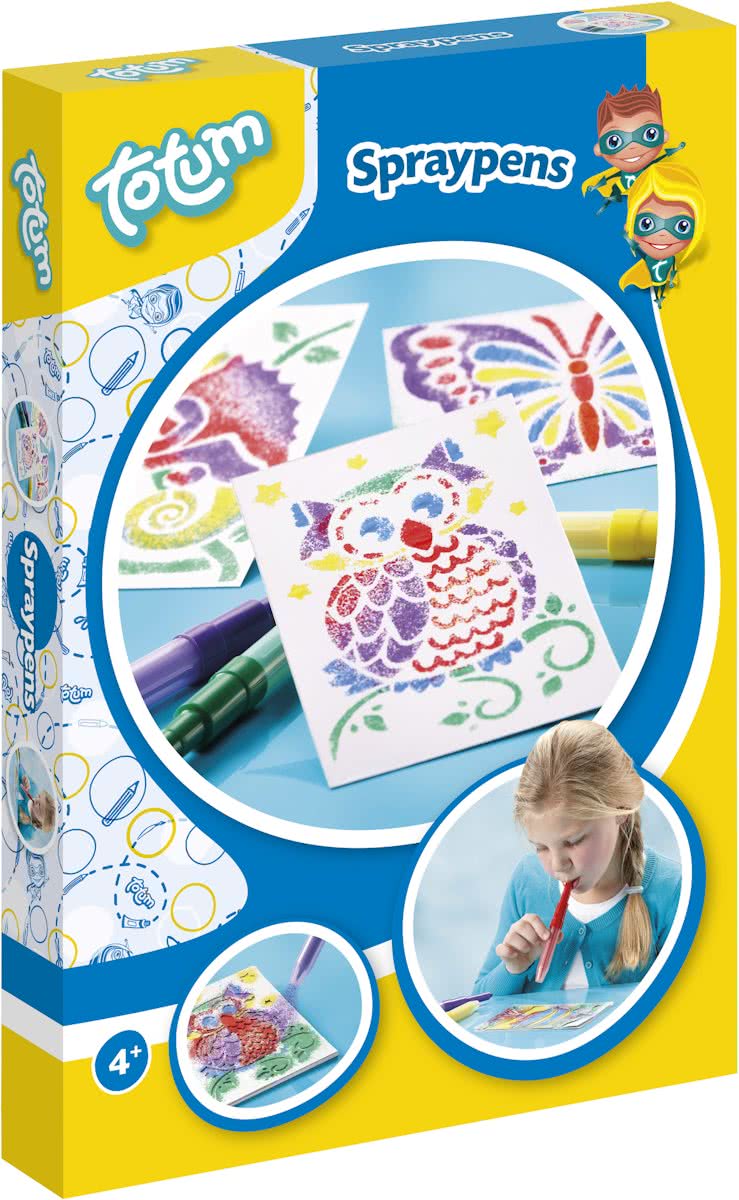 Totum Spraypennen- maak je eigen blaaspenschilderijtjes