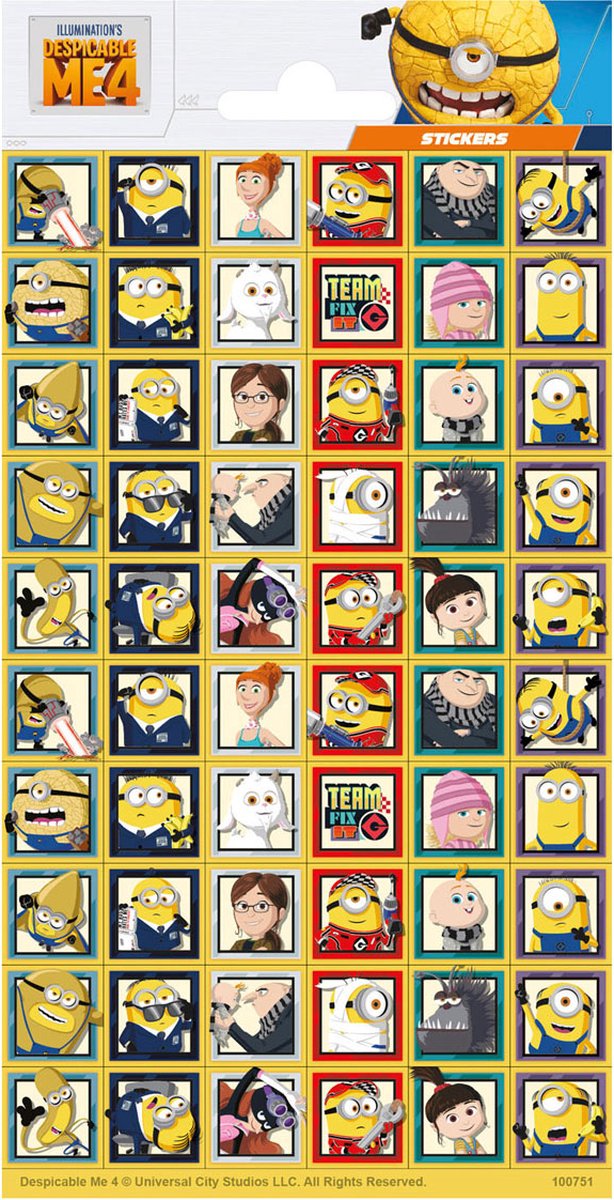 Totum Stickervel Despicable Me 4