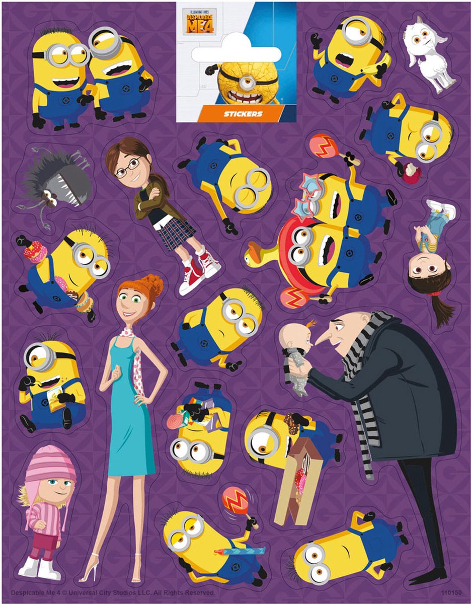 Totum Stickervel Groot Despicable Me 4